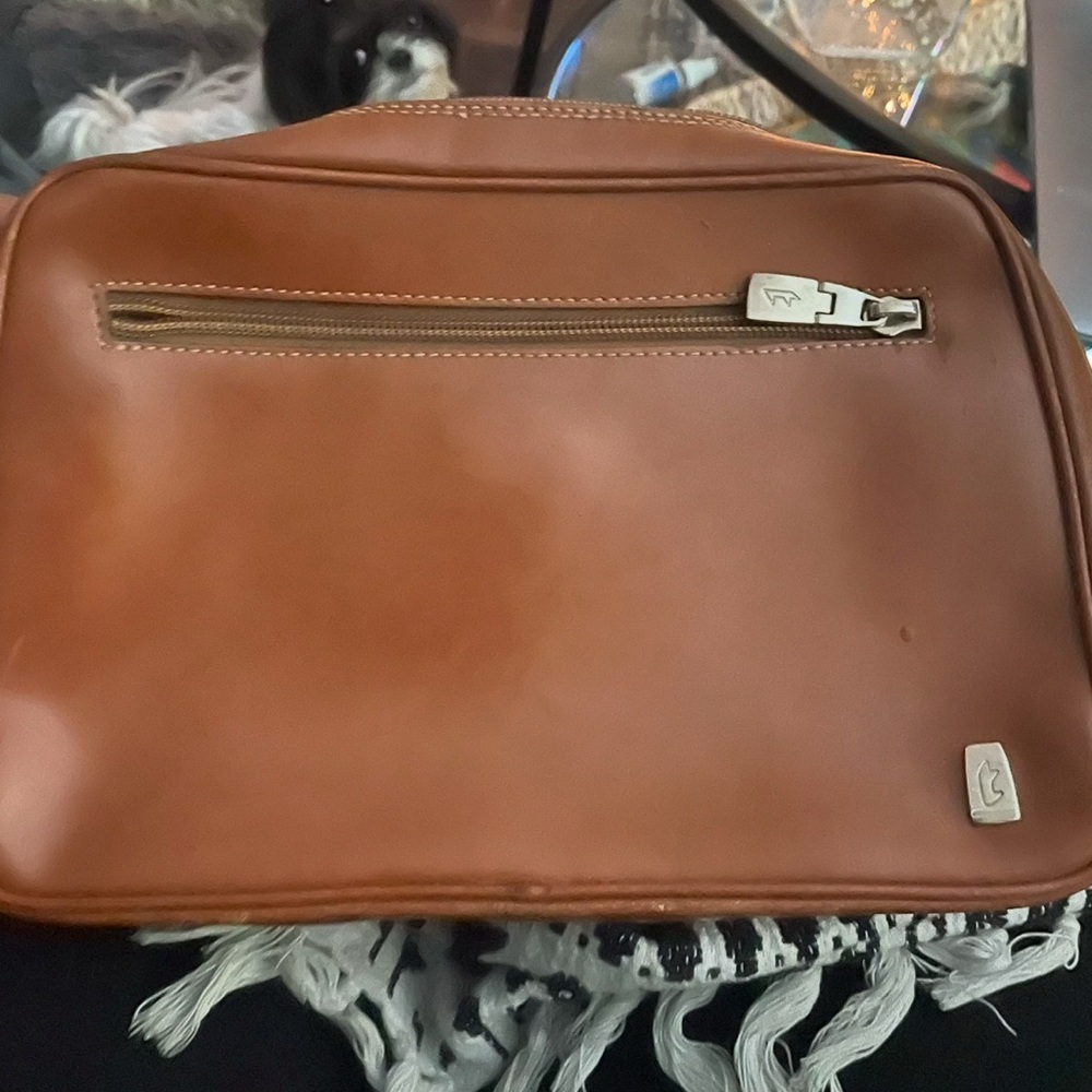 a. testoni Brown Leather DoppTravel Kit